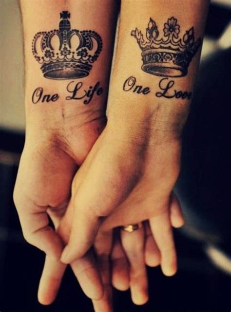 amor coronas significado tatuajes para parejas|20 Tatuajes de Amor para Parejas